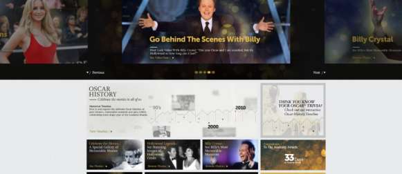 Homepage – The Oscars 2012