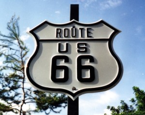 Original Route 66 Shield Copyright: National Historic Route 66 Federation.